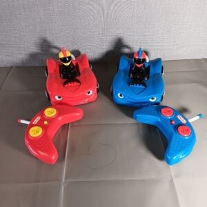Little Tikes RC Wheelz Bumper Cars Toys Race Kids Toddlers Remote Control WORKS